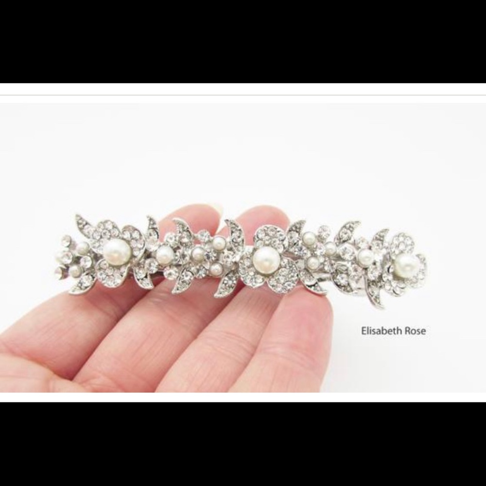 *NEW* Bridal Crystal and Pearl Hair Clip